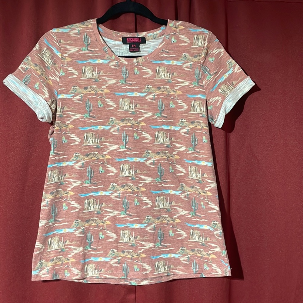 Rock and Roll medium western t-shirt